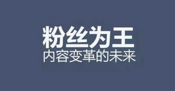 用粉丝为王这个词，定义内容变革的未来